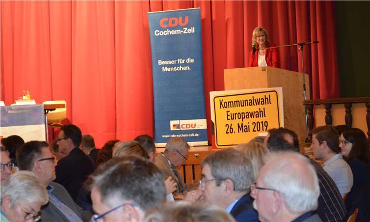 Anke Beilstein wurde mit 90,82 Prozent der Stimmen zur Spitzenkandidatin gewählt.Fotos: CDU