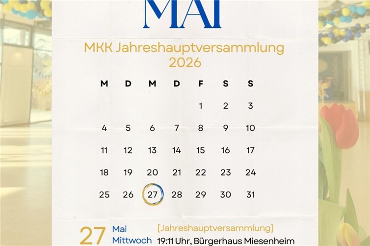 Ankündigung Jahreshauptversammlung 