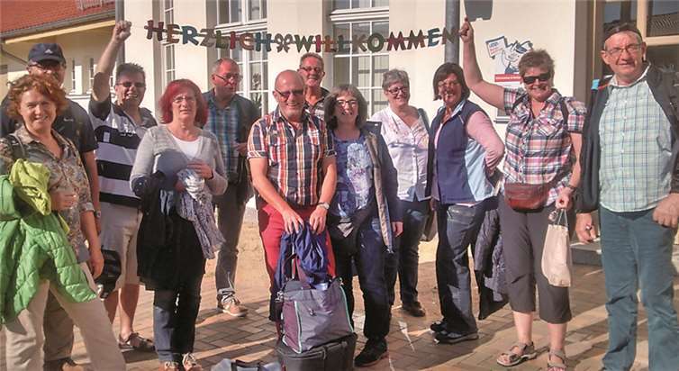 Ankunft der Radsportfreunde in Ückeritz. privat