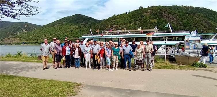 Ankunft der Reisegruppe in Bacharach.  Foto: Rüdiger Knapp