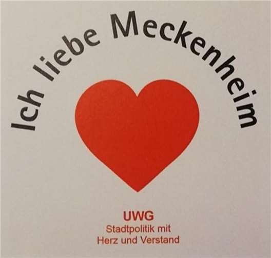 Anlässlich des Altstadtfestes im vergangenen Herbst hatte die UWG Meckenheim kleine Aufkleber mit einem orangen Herz und dem Slogan „Ich liebe Meckenheim“ an die Besucherinnen und Besucher verschenkt. Foto: UWG Meckenheim