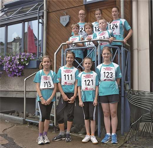 Anlässlich des Heimatfestes beteiligten sich die Leichtathleten für den guten Zweck, der Hilfsorganisation „Markt für Leib und Seele“. Privat
