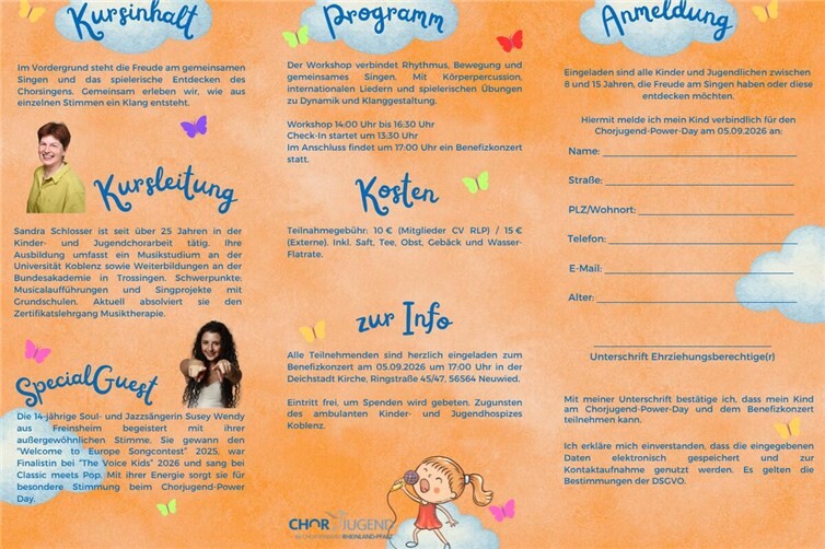 Anmeldung Kinder Workshop 1
