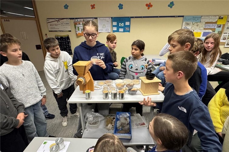 Anna Adams (9c) bei ihrer Präsentation.Fotos: privat