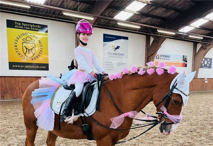 Anna Füllenbach, auf Pferd Papillion, war im vergangenen Jahr beim Reitertag dabei.Foto: Privat/RVK