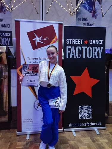 Anna Gorte. Quelle: TSG DanceXpress Urmitz