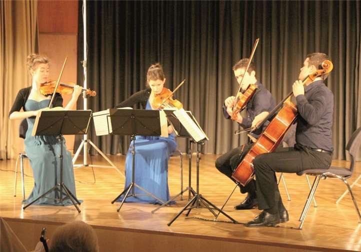 Anna Katharina Wildermuth, Noémi Zipperling, Caspar Vinzens und Lukas Sieber zeigten eine Darbietung auf hohem Niveau. privat