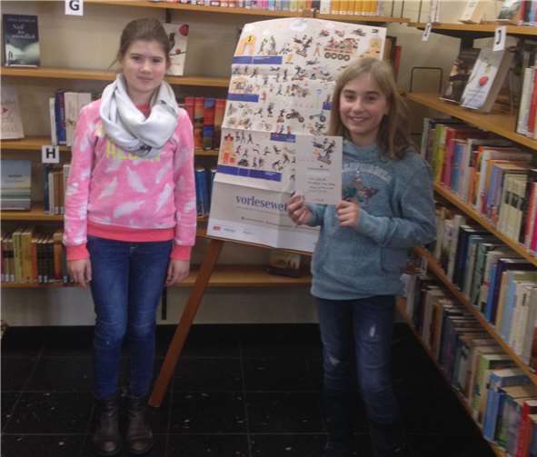 Anna Mittnacht trat in Mayen beim Kreisentscheid des Vorlesewettbewerbs an.privat