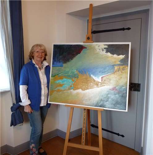 Annette Bröcker präsentiert ihre Werke unter dem Titel „Kunst = Spiegel der Seele“. Foto: privat
