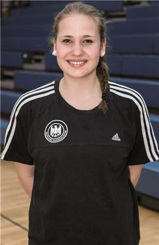 Annika Ingenpaß verstärkt die Vulkan-Ladies in der kommenden Saison am Kreis. Vulkan-Ladies Koblenz/Weibern