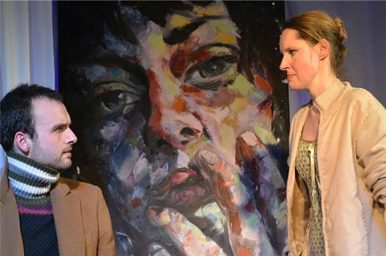 Annika Woyda und Matthias Krause verstehen es, ihren Rollen die notwendigen Gesichter zu geben. privat