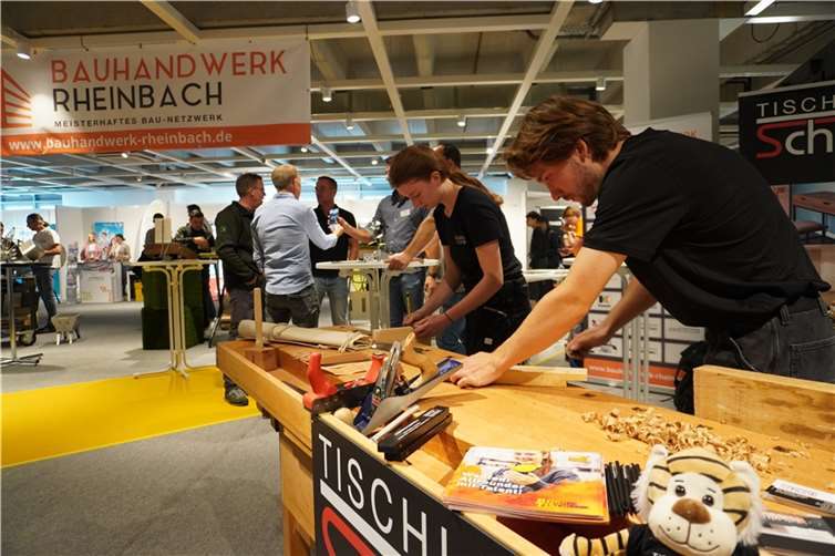 Anschaulich präsentierte sich das Tischlerhandwerk.