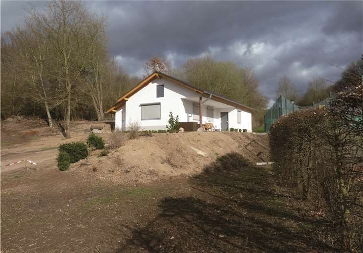 Ansicht des neuen Clubhauses.