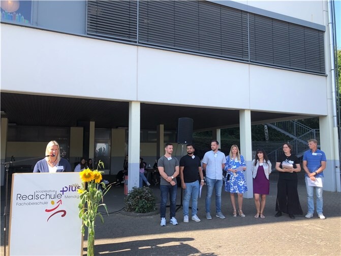 Ansprache bei der Einschulungsfeier der Realschule plus und Fachoberschule Mendig.  Fotos: privat
