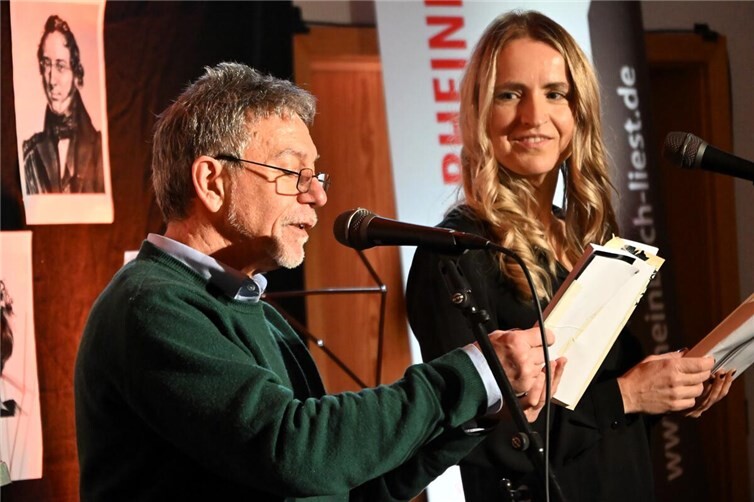 Antonello Simone und Maria Dörrscheidt bei der deutsch-italienischen Lesung von Pinocchio.Fotos: privat