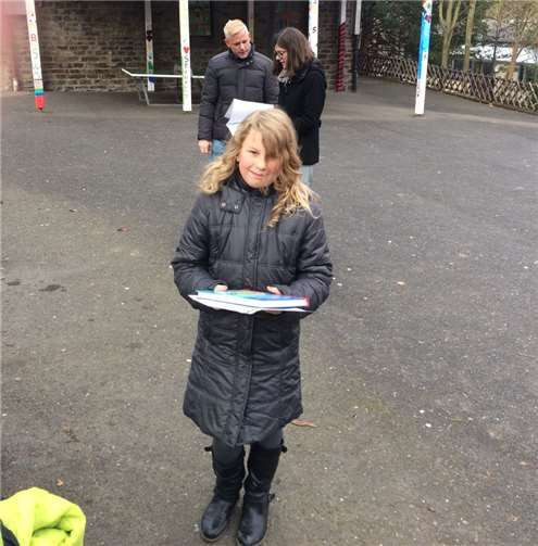 Antonia Schäfer war Gewinnerin des Bilderwettbewerbs der Unfallkasse.