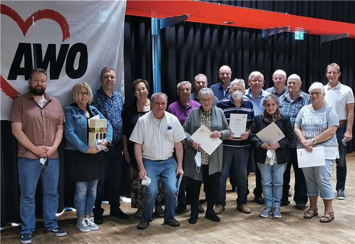 Anwesende geehrte Jubilare.Fotos: privat