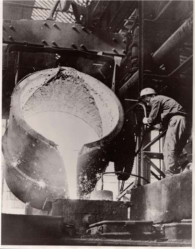 Arbeiter in der Concordiahütte um 1960.Foto: Privat