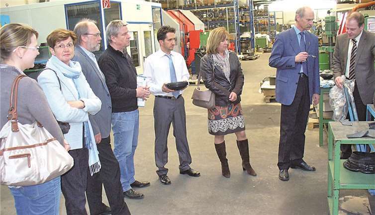 Arbeitskreis Schule-Wirtschaft zur Betriebsführung in der Josef Emmerich Pumpenfabrik GmbH. Privat