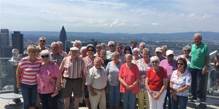 Archivbild Ausflug Frankfurt 2019 Maintower. Foto: privat