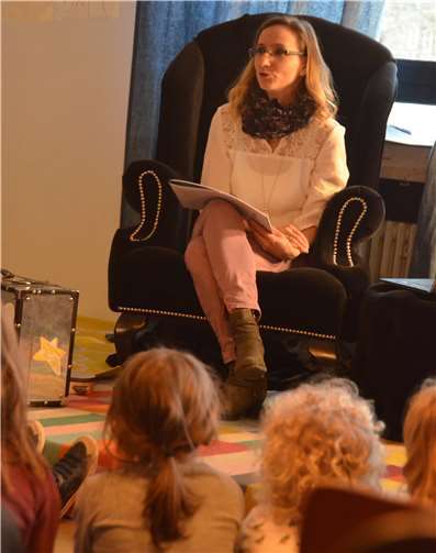 Ariane Thiel stellte „Der kleine Peng“ vor.Foto: privat