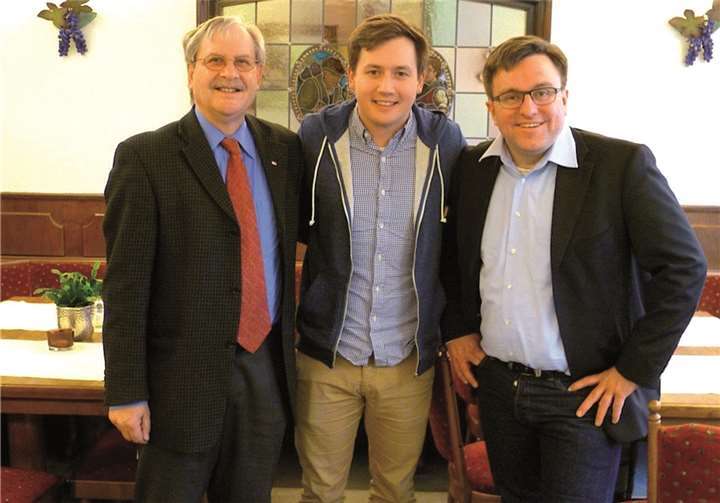 Armin van Ameln, Robert de Lubomirz-Treter, David Wollweber (v.l.).