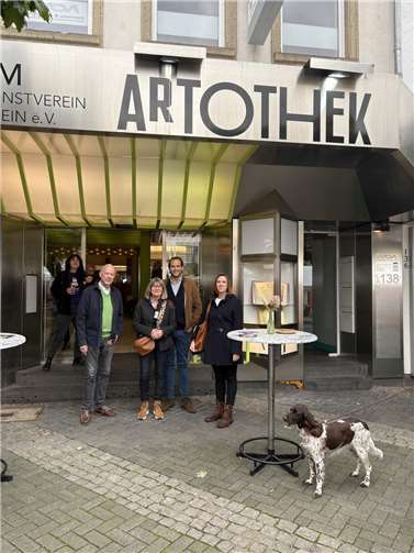 Ein erfolgreiches Wochenende für den guten Zweck Artothek des Neuen Kunstverein Mittelrhein e.V. war Schauplatz der Auktion.
