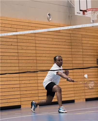 Arun Karuvelil gewann souverän sein Einzel.  Foto: SV Unkel