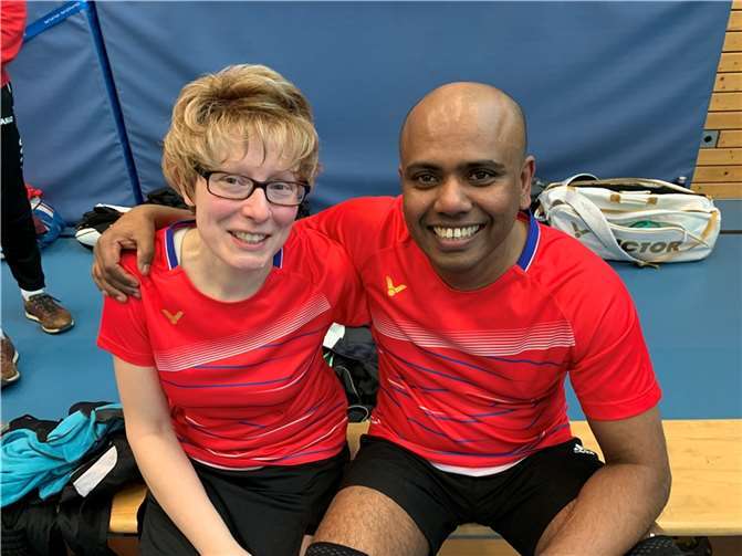 Arun und Sandra, die Matchwinner. Foto: privat