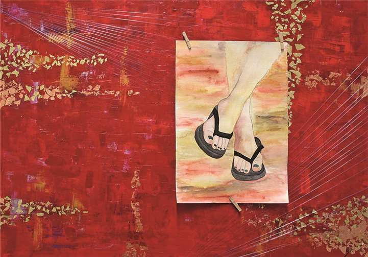 Asiatisches Flair vermittelt die Arbeit von Sophie Adrian.