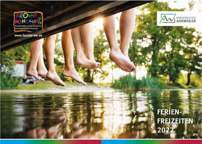 Auch 2022 gibt es in den Ferien wieder jede Menge Aktionen und Projekte für Kinder und Jugendliche im Kreis Ahrweiler. Die neue Freizeitbroschüre stellt die insgesamt Angebote or. Foto: Grafikdesign Bartsch / Kreisverwaltung Ahrweiler