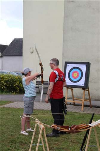 Auch Bogenschießen wurde angeboten.