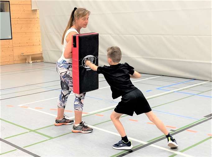 Auch Boxen war Teil des Workshops mit Anja Borchers.  Foto: privat