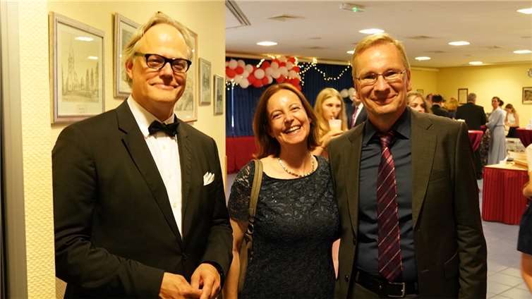 Auch Bürgermeister Andreas Geron besuchte den Abschlussball.