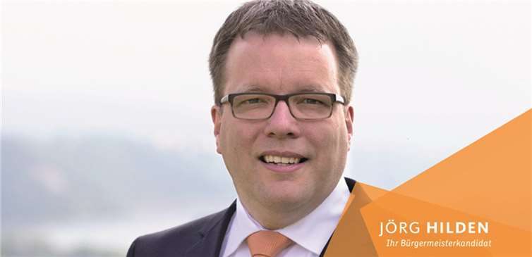 Auch Bürgermeisterkandidat Jörg Hilden wird sich zum Wahlkampf äußern.