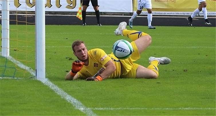 Auch Chris Keilmann konnte die Niederlage beim SV Waldhof Mannheim nicht verhindern.  TH