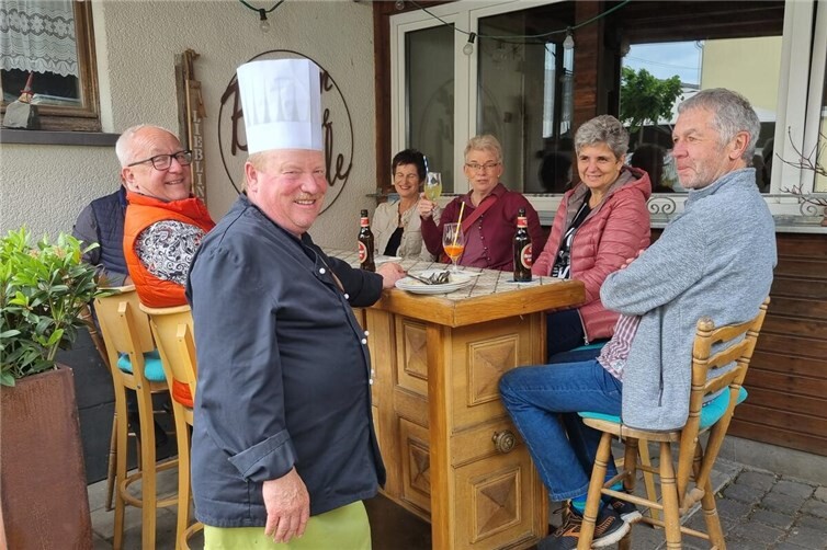 Auch Draußen war die Stimmung prächtig 