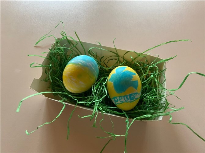 Auch Eier wurden bemalt.