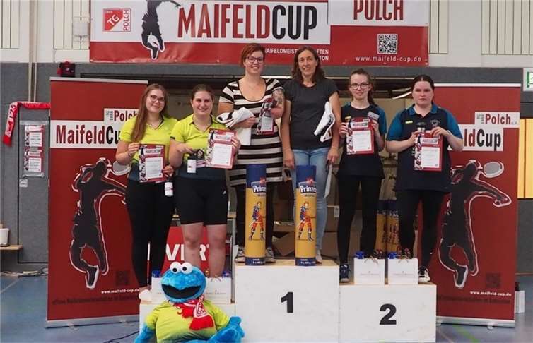 Auch Ellen und Pia im Damendoppel konnten das Treppchen erreichen.