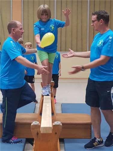 Auch Gleichgewicht ist beim Tischtennis wichtig.privat