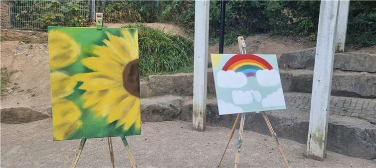 Auch Graffitikunst wurde angefertigt. Foto: BUGA-Freunde Koblenz