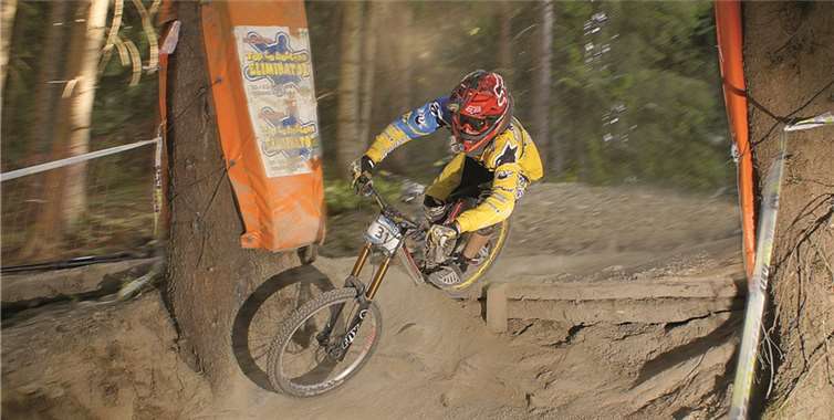 Auch Jacques Bouvet war - wie viele andere Fahrer - der Meinung, dass die Strecke im österreichischen Leogang zu einfach und darum sehr schnell war. privat