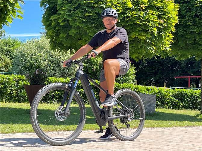 Auch Landrat Achim Hallerbach ist beim Stadtradeln dabei.  Foto: privat