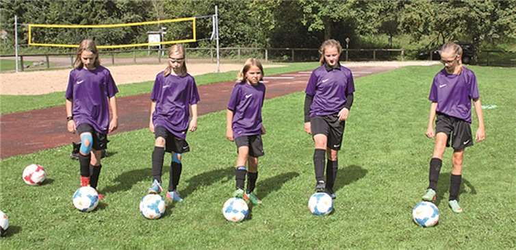 Auch Mädels waren beim Fußball-Camp zahlreich vertreten.privat