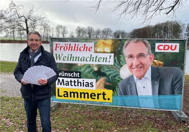 Auch Matthias Lammert warb für die Gastronomie.Foto: privat