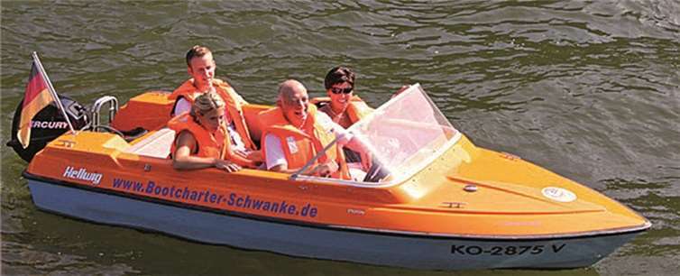 Auch Motorbootfahren gehörten zum Angebot des Erlebnisstages.privat