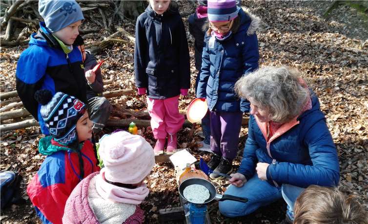 Auch Naturerlebnistage standen im letzten Kindergartenjahr auf dem Programm.