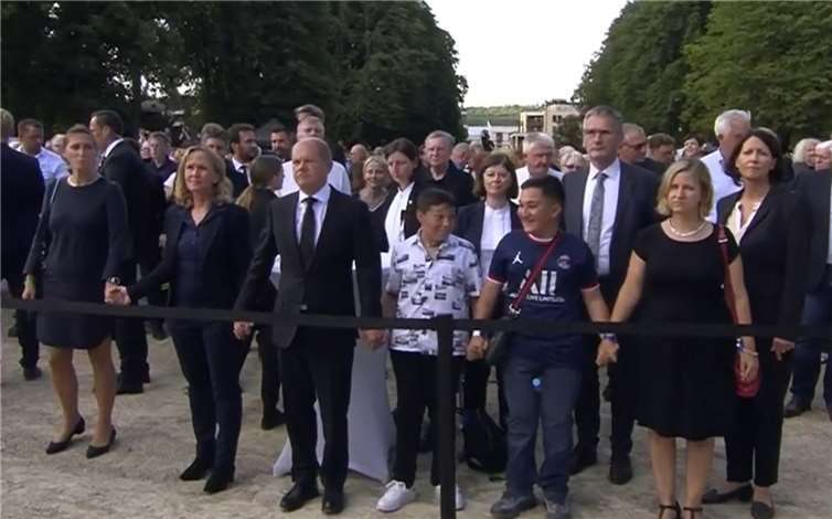 Auch Olaf Scholz besuchte die Veranstaltung. Foto: SWR