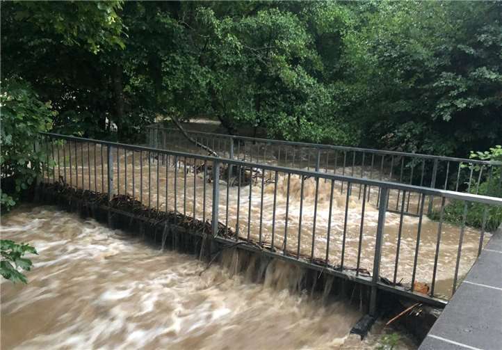 Auch St. Jost bekam die Auswirkungen des Unwetters zu spüren.