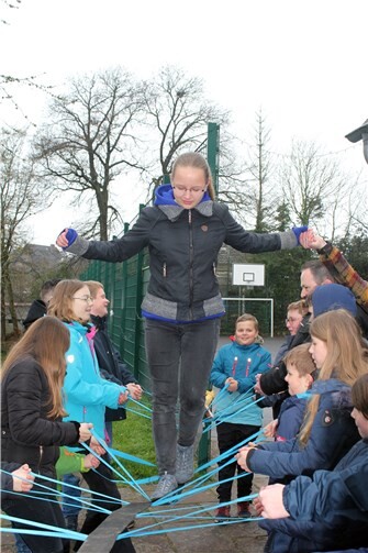 Auch Teamwork-Übungen standen auf dem Programm.
